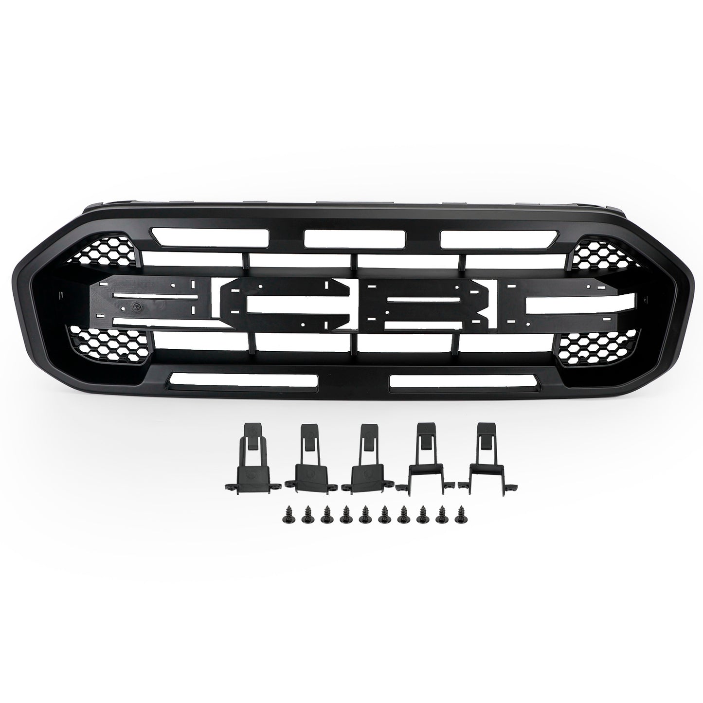 Raptor Style Front Bumper Grille Grill Fit Ford Ranger 2019-2023 Black