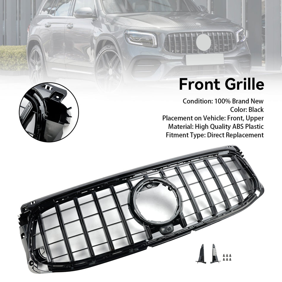 2020–2023 Mercedes Benz GLB X247 AMG-Line Hochglanzschwarzer Frontsto?stangengrill