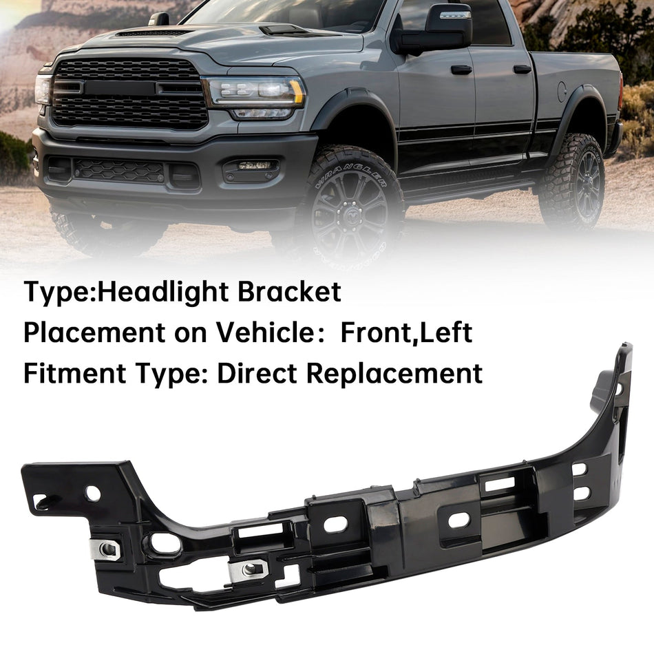 2019–2024 RAM 2500, 3500, 4500, 5500: Halterung für linken Scheinwerfer (Fahrerseite) 68448771AA
