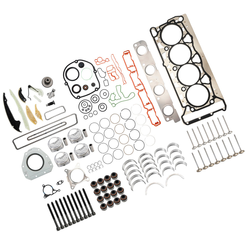 2007–2011 Volkswagen Passat 1.8 TSI BZB CDAA CDAB Motor-Kolbenüberholungssatz 06H107065CP 06H109509Q