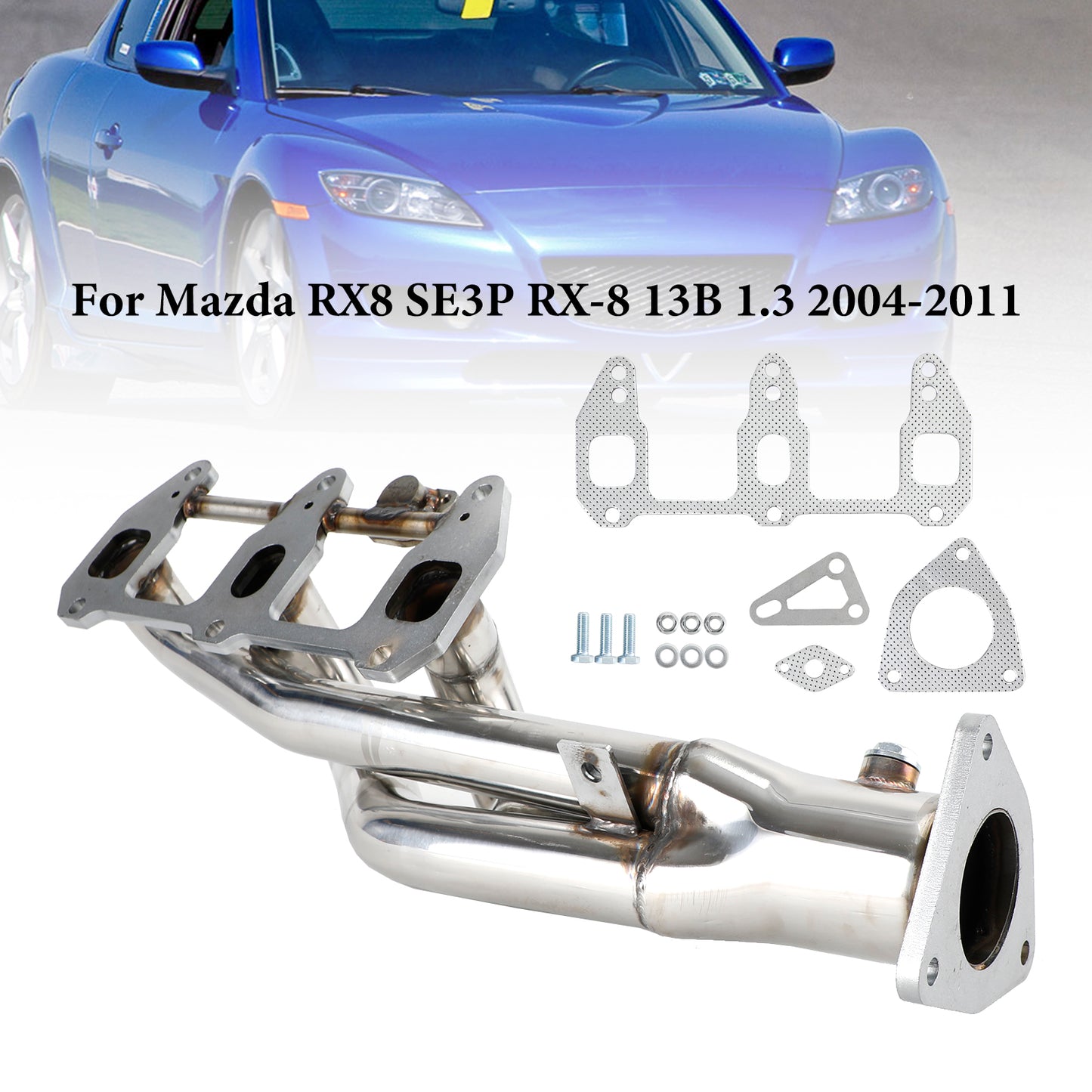 Stainless steel Exhaust Header Für Mazda RX8 RX-8 R3 GT Grand 2004-2011