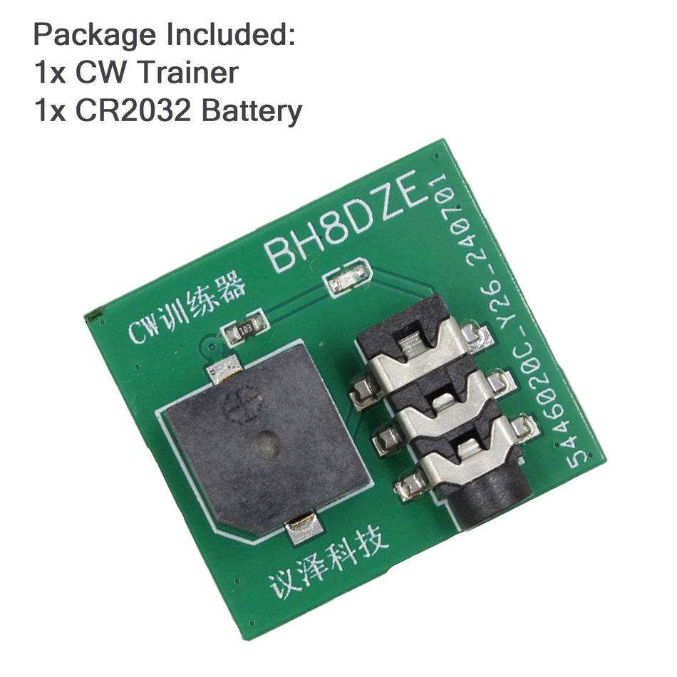 Morsecode Mini CW Trainer Handtastentrainer Oszillator Knopfbatterie Version