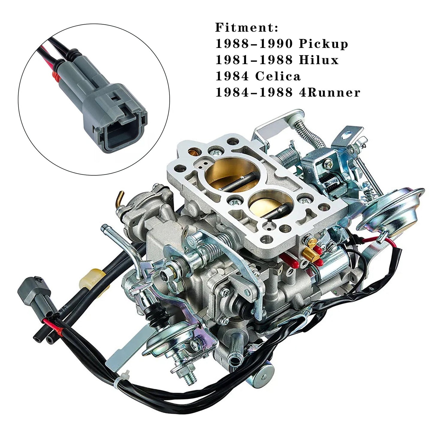 1984-1988 Toyota 22R-Motor mit quadratischem Stecker 4Runner Vergaser Carb 21100-35463 21100-35570