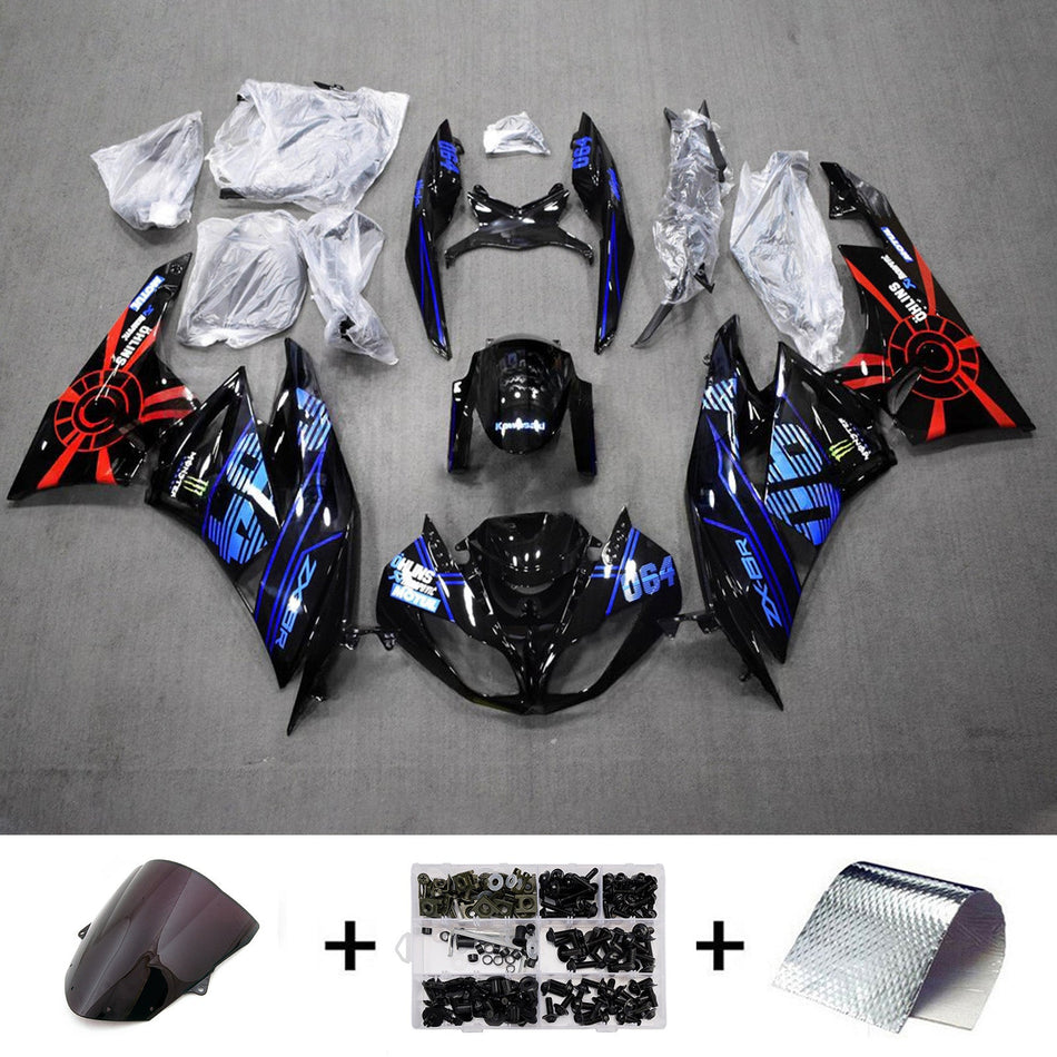 Verkleidungssatz aus ABS-Kunststoff, passend für Kawasaki ZX6R 636 2009-2012