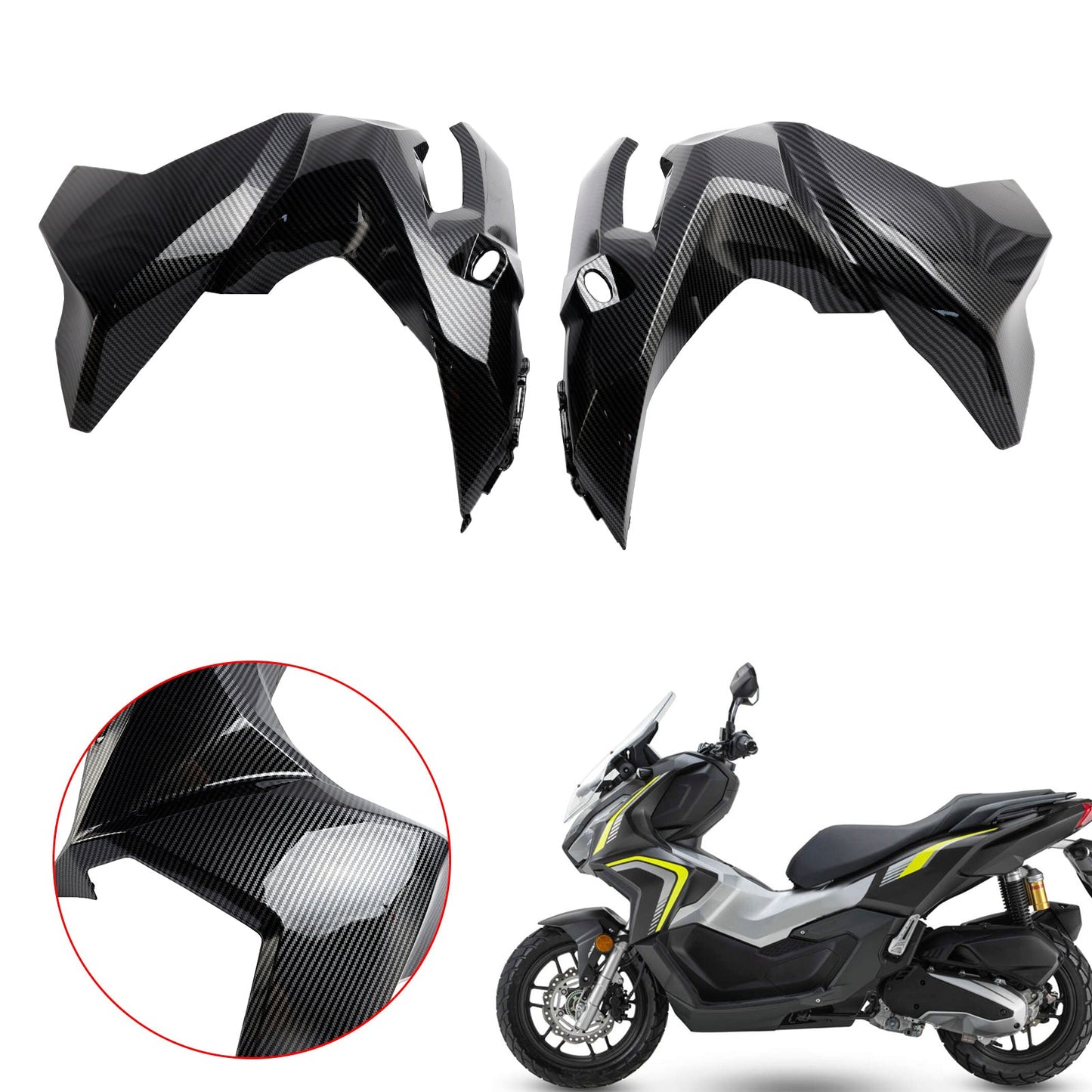 2023-2024 Honda ADV 160 Frontseitenabdeckung Scheinwerferverkleidung