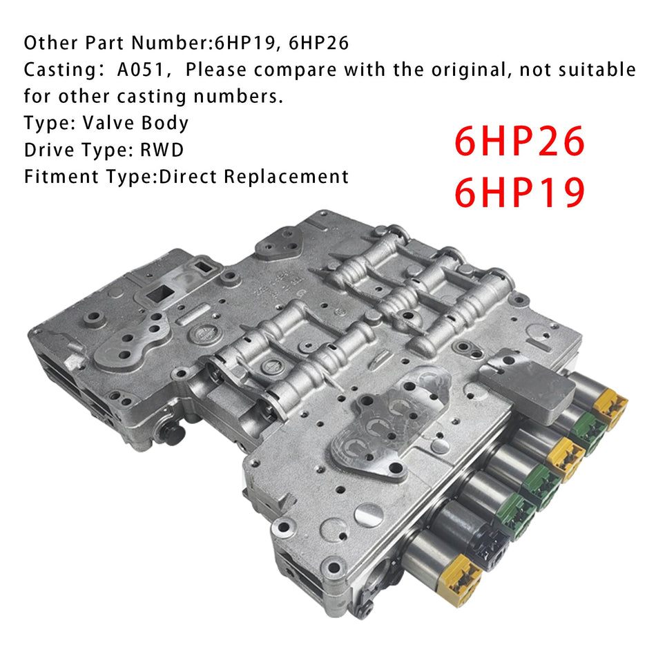 6HP26 6HP19 Ventilkörper #A051 Für BMW AUDI VW Jaguar Hyundai Lincoln 545i 760i
