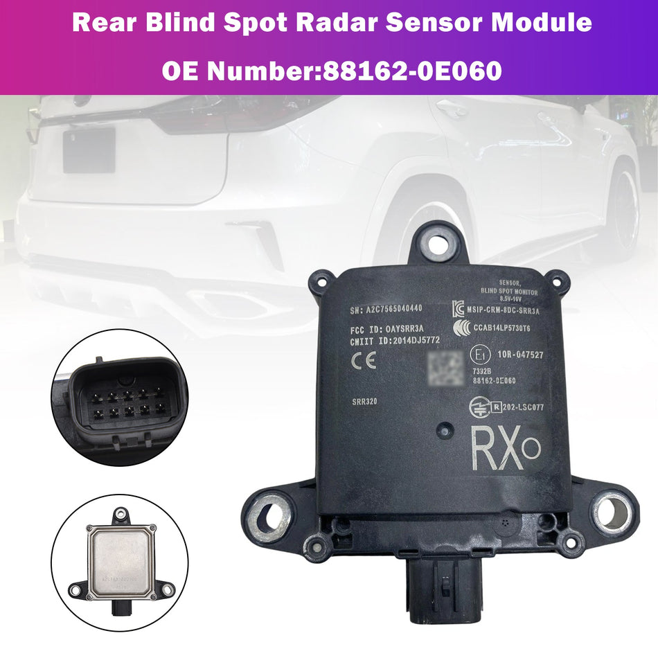 Radarsensormodul für den hinteren Totwinkel 88162-0E060 für Lexus RX350 RX450 2017-2019