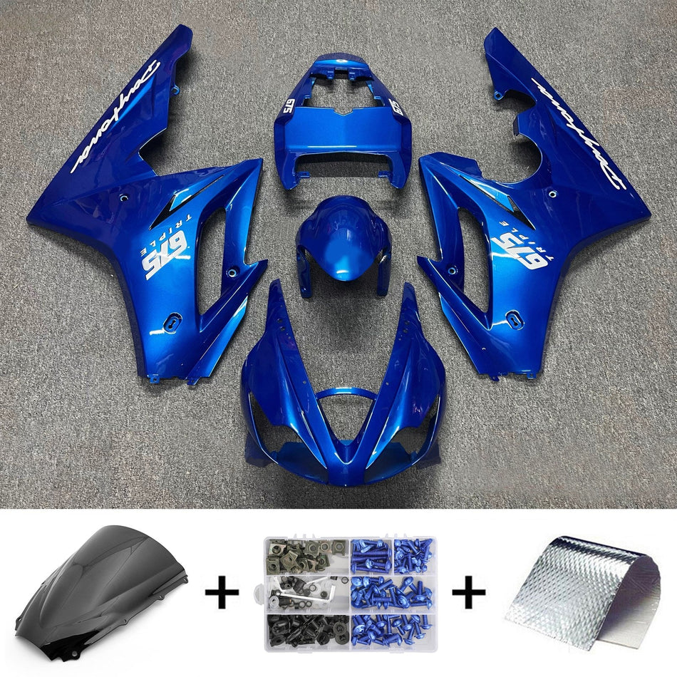 2006-2008 Triumph Daytona 675 Einspritzverkleidungssatz Karosserie Kunststoff ABS