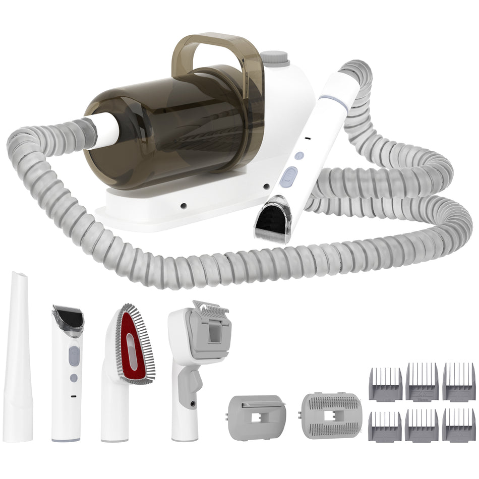 5-in-1 Tierpflege-Set mit Staubsauger, Profi-Haarschneider, 1.5L Fellpflege für Hunde & Katzen