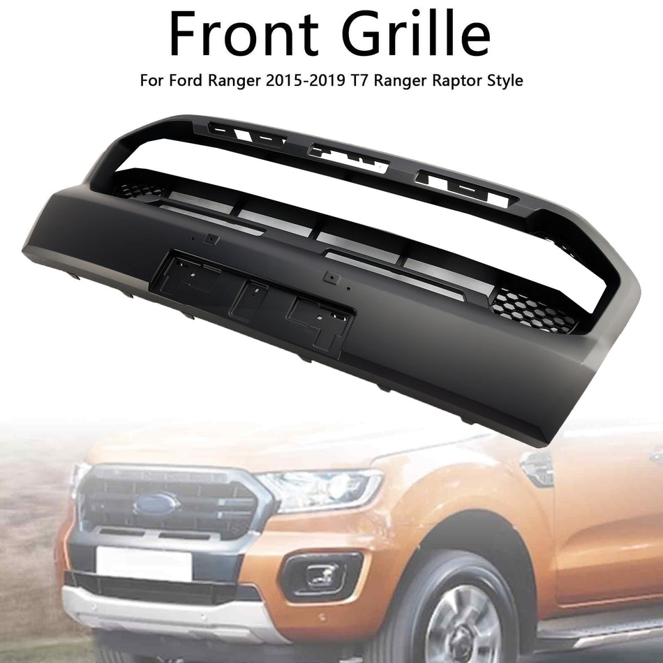 Matt Black Ranger Raptor Style Front Bumper Grille Für Ford Ranger 2019-2023 T8