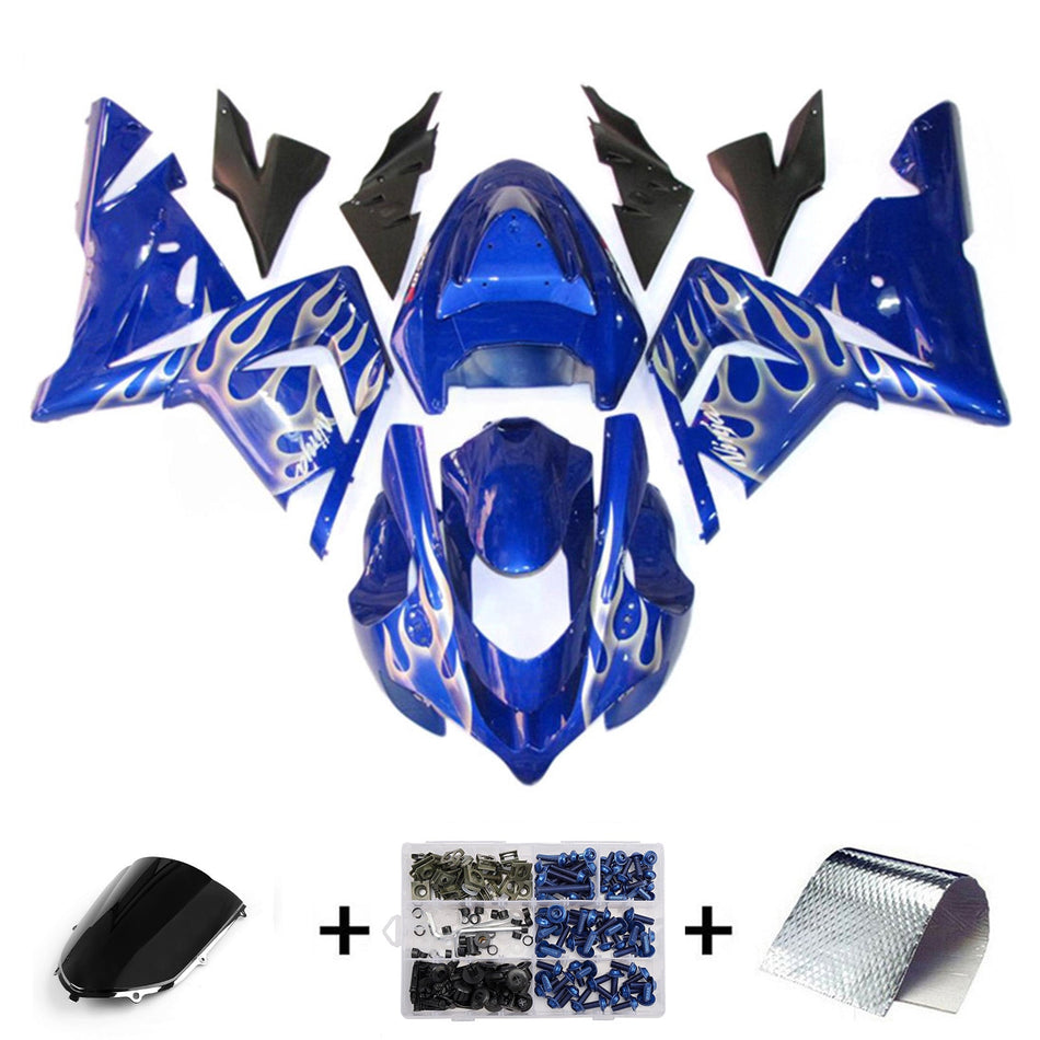 Verkleidungssatz aus ABS-Kunststoff, passend für Kawasaki ZX10R 2004-2005