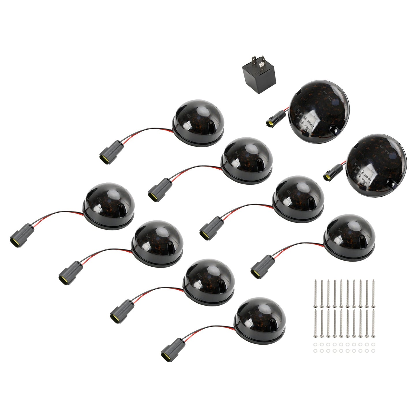 1983-1990 Land Rover Defender 90/110 get?nte LED-Tagfahrlicht-Set für tagsüber, Nebelschlussleuchten, 10 Stück