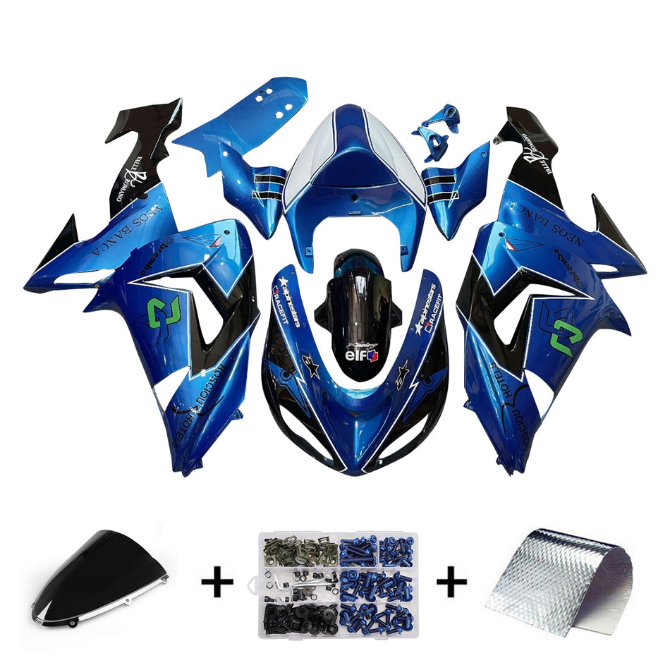 Injection Verkleidung Kit Karosserie Kunststoff ABS fit Für Kawasaki ZX10R 2006-2007