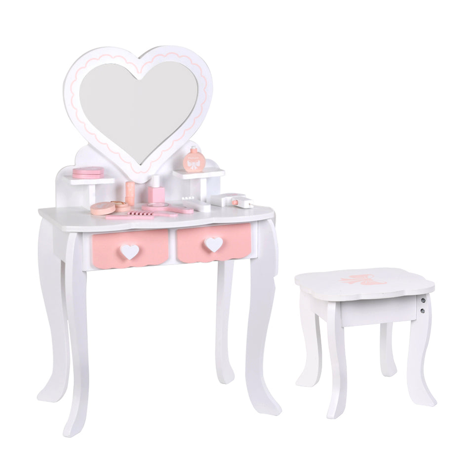 Kinder Mädchen Schminktisch Kinder Frisierspiegel Schminktisch Spiel Geschenkset