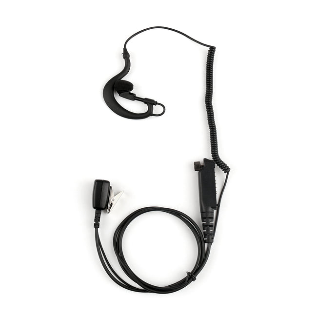 1x G-Shape Ear-Hook Earpiece Headset PTT Mic For Sepura STP8000 Walkie Talkie