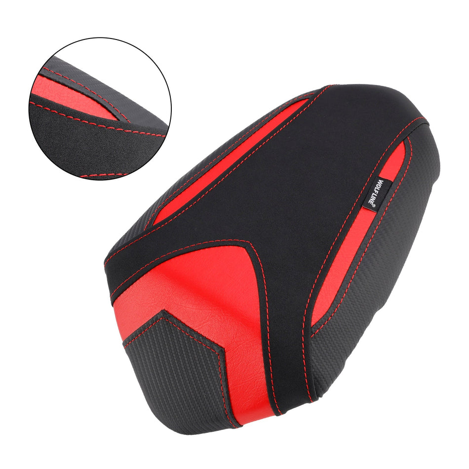 2019–2024 Triumph Street Triple hinten 765 765S 765R Beifahrersitzkissen PU Sozius flach schwarz