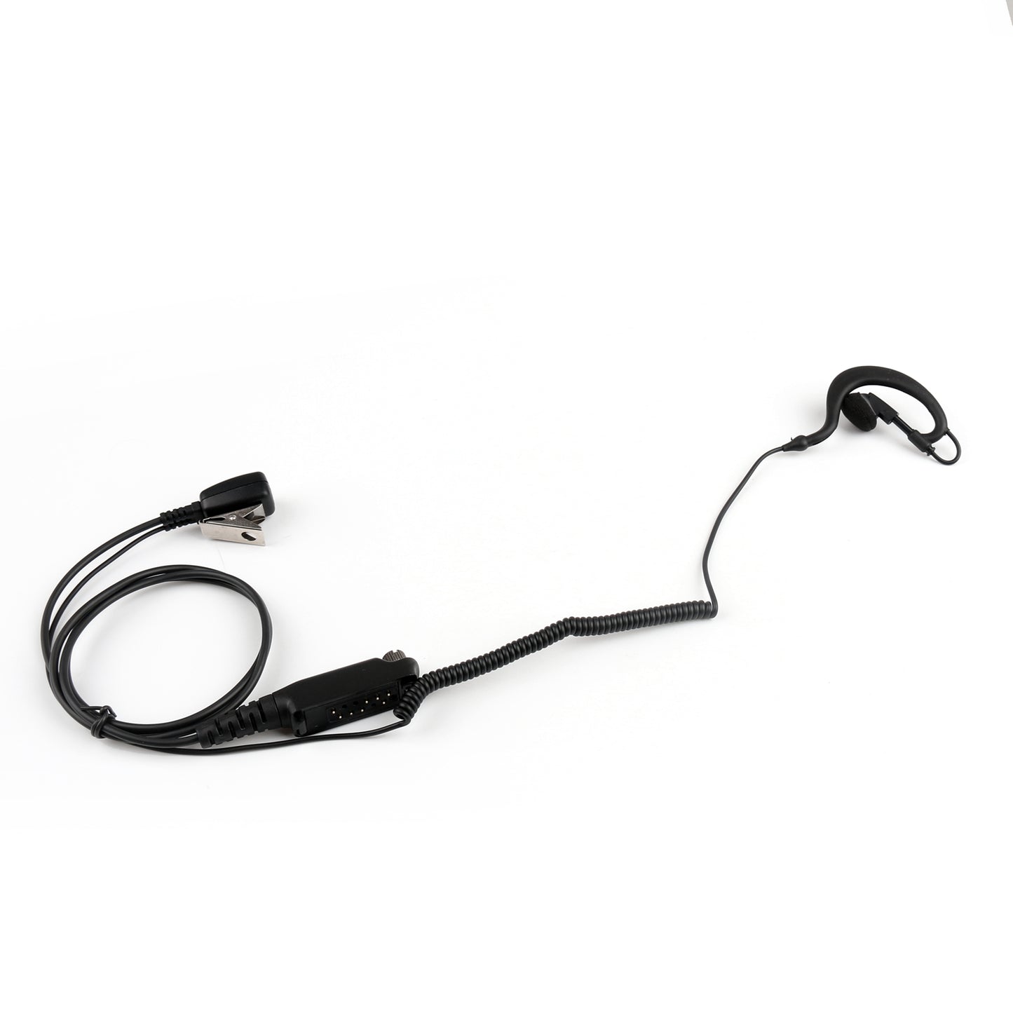 1x G-Shape Ear-Hook Earpiece Headset PTT Mic For Sepura STP8000 Walkie Talkie