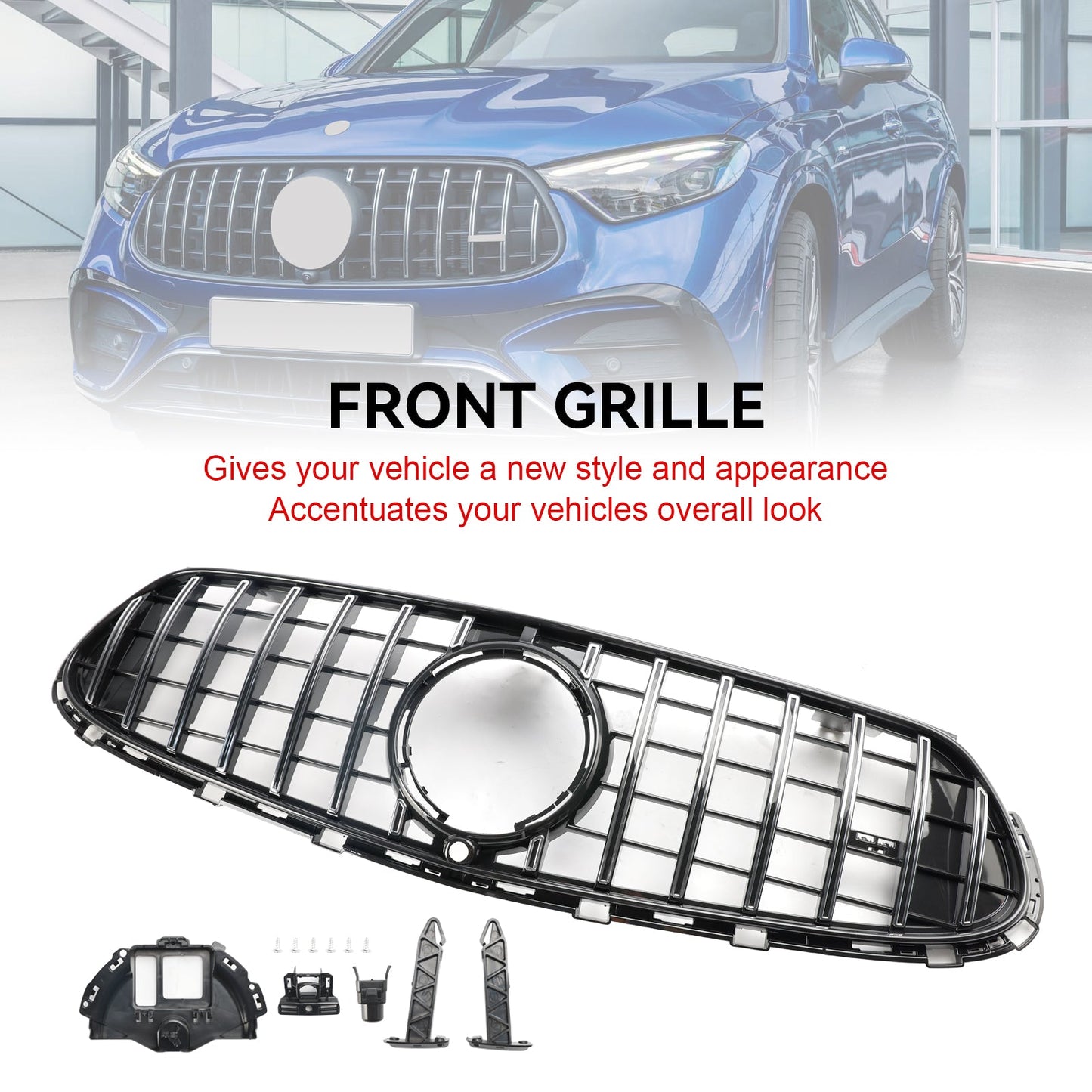 2022–2024 Mercedes GLC X254 C254 mit AMG-Line Frontstoßstangen-Obergrill