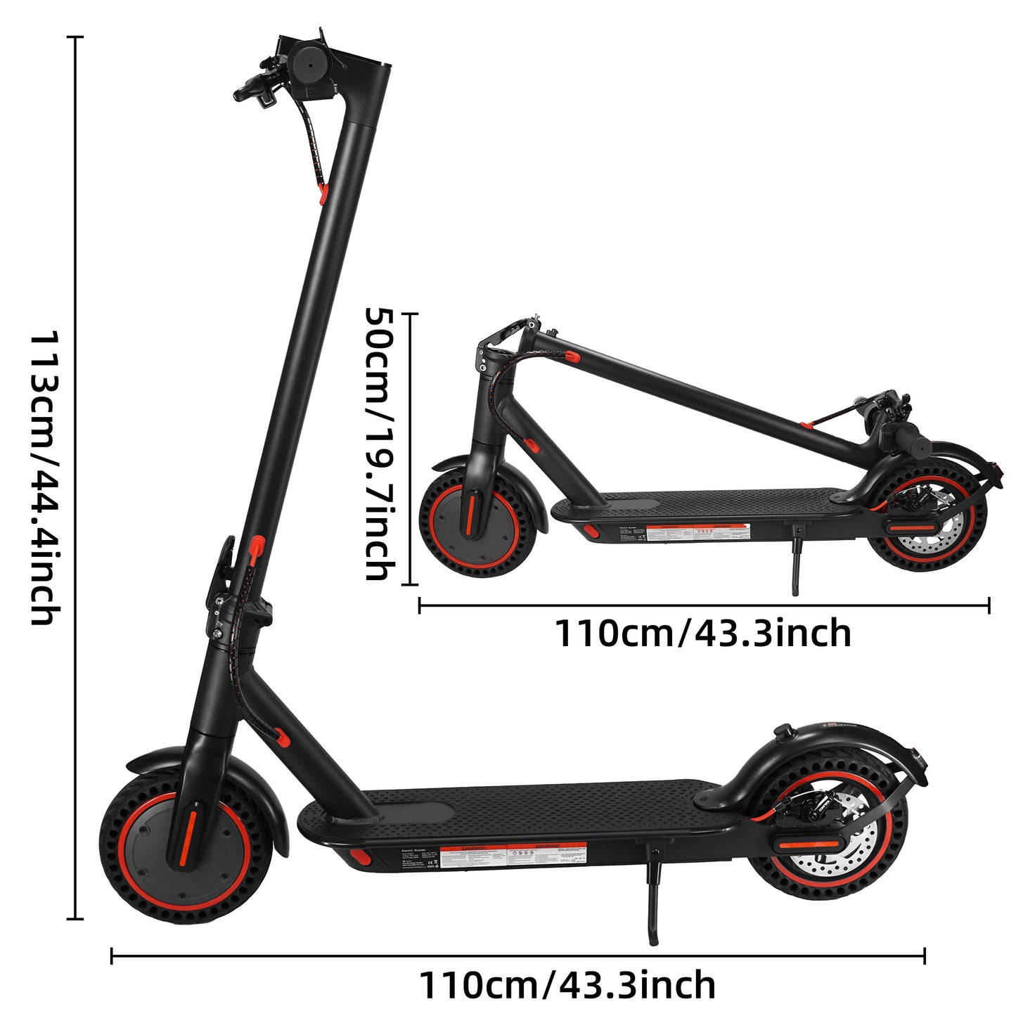 8,5" Elektroroller klappbar mit App, 350 W Motor, 35 km Reichweite, bis zu 25 km/h