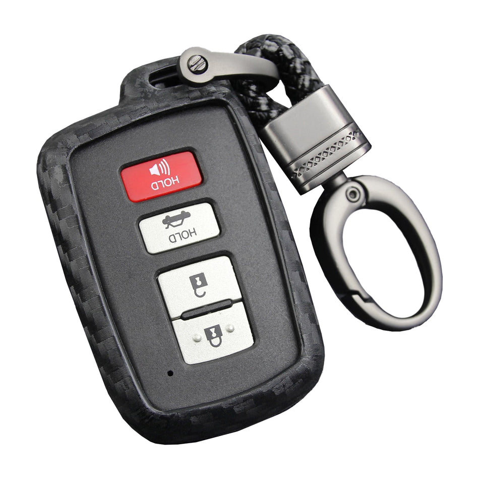 Autoschlüsselhülle aus Leder und Silikon mit Schnalle für Toyota Highlander