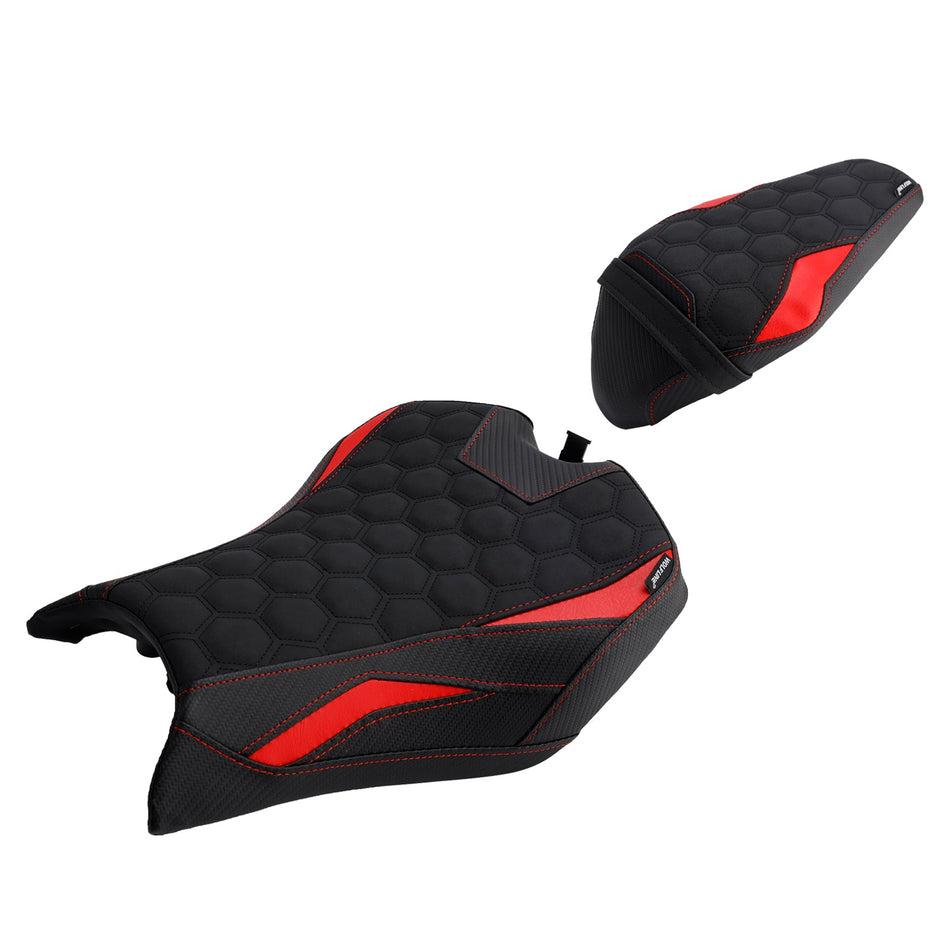 2025- Für Kawasaki Z900 Zr900-F Raider Soziuskissen-Set vorne & hinten, Rot2