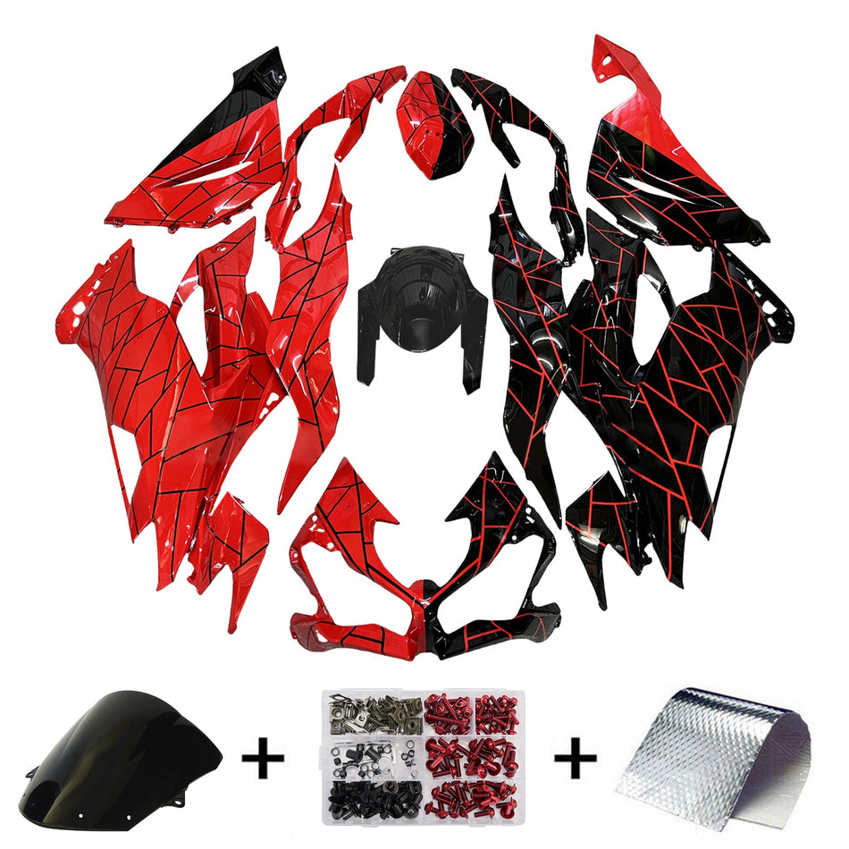 Injection Verkleidung Kit Karosserie Kunststoff ABS fit Für Kawasaki ZX6R 2019-2023