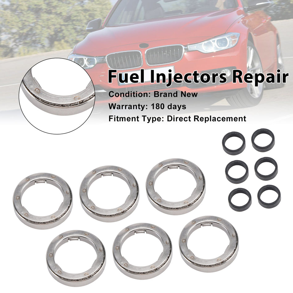 12PCS Kraftstoff Injektor Dichtung Ring &amp; Element Fit BMW 335i 340i 528i N20 B38 N55