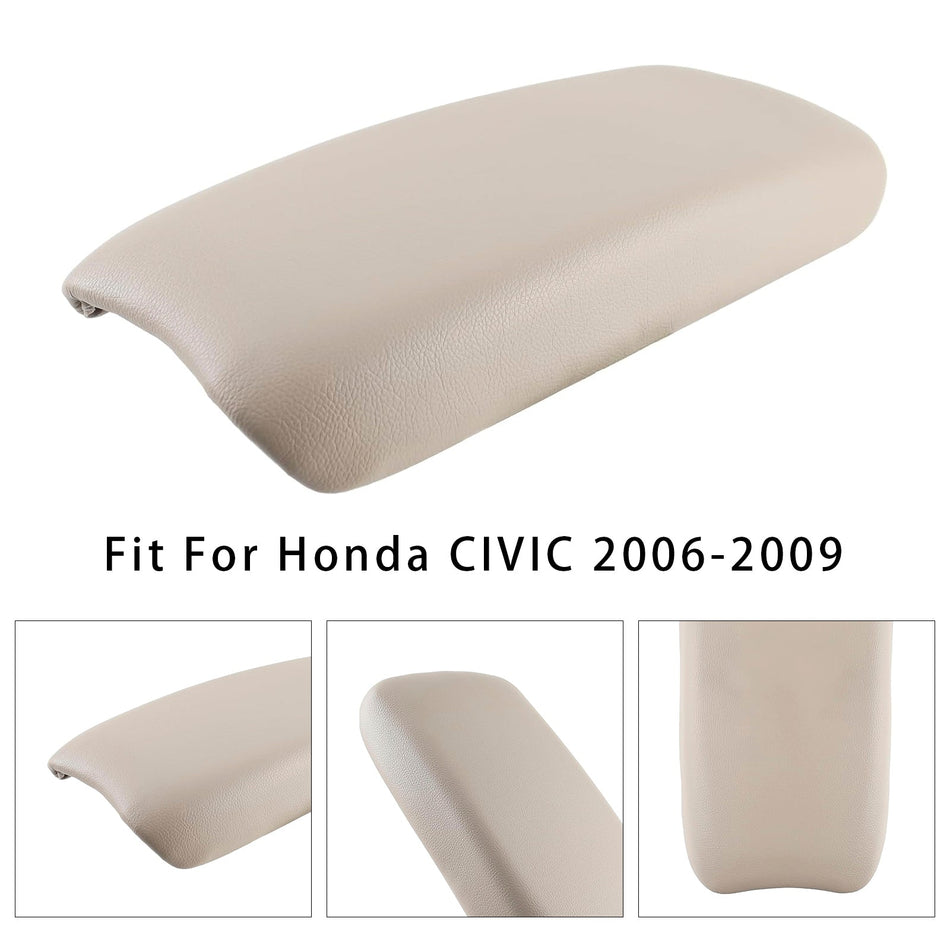 2006–2009 Honda CIVIC Beige Leder Armlehne Mittelkonsole Deckel