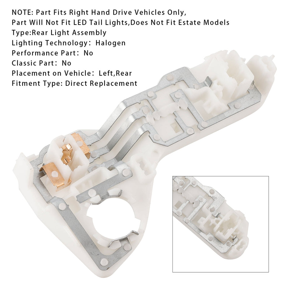 2013–2017 VW Golf MK7 Innen Rücklicht Birne Träger links N/S RHD 5G0945259A