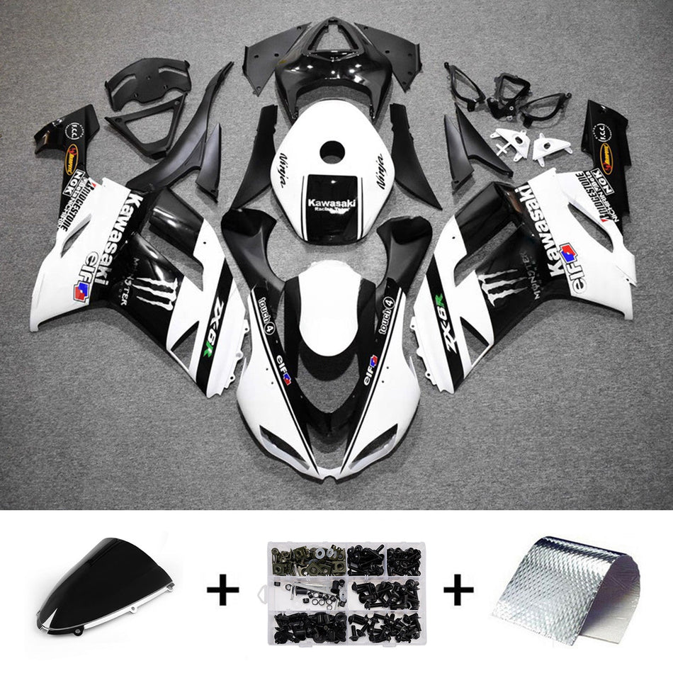 Verkleidungssatz aus ABS-Kunststoff, passend für Kawasaki ZX6R 636 (2007-2008)
