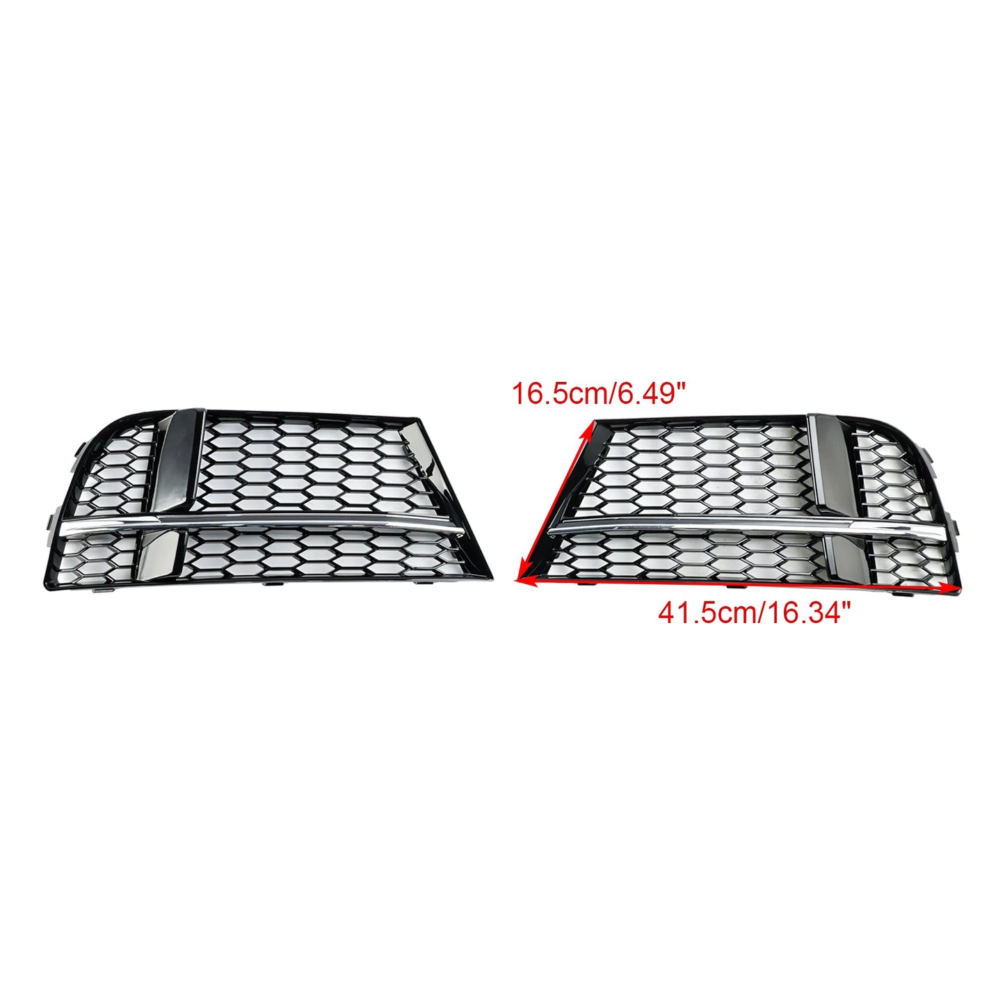 Nebelscheinwerfer Abdeckung Lünette Grill Grille Fit AUDI A3 S-LINIE 2017-2019 8V