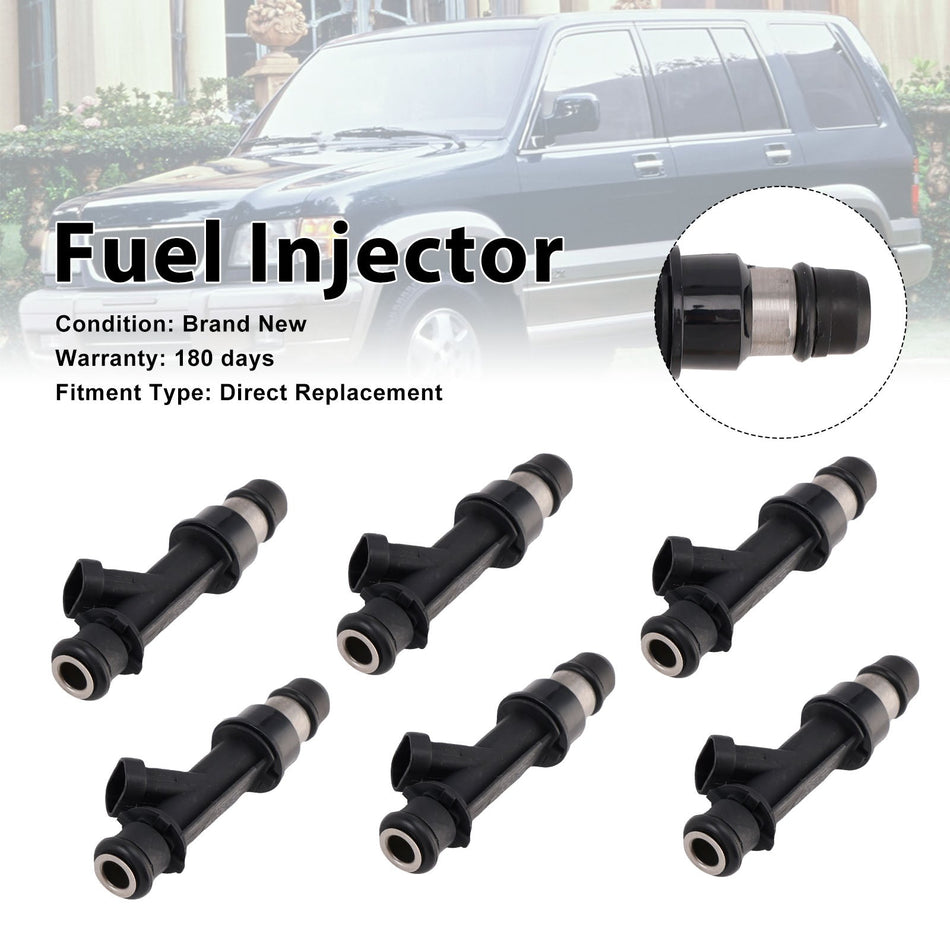 6 Stück Kraftstoffeinspritzdüsen für Honda Passport und Isuzu Rodeo 1998-1999 25166922