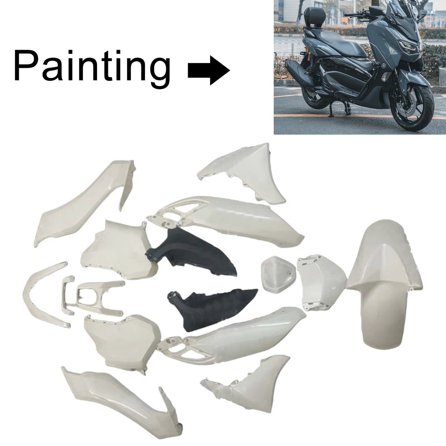 2020-2024 Yamaha NMAX 125 155 250 Einspritzverkleidungssatz Karosserie