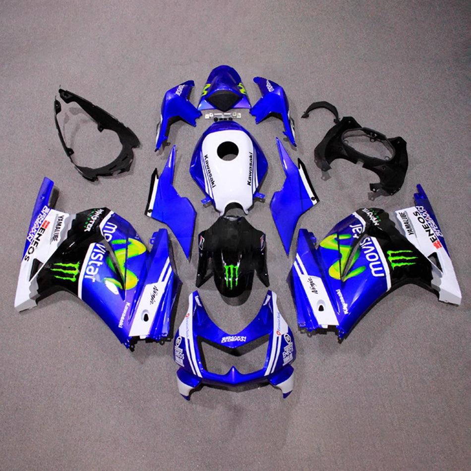Verkleidungssatz aus ABS-Kunststoff, passend für Kawasaki EX250 Ninja250R 2008-2012