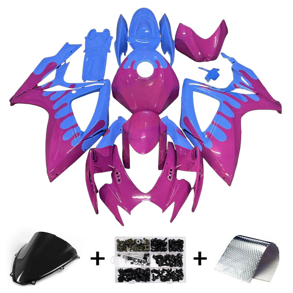 Injection Verkleidung Kit Karosserie Kunststoff ABS Für Suzuki GSXR 600/750 2006-2007 K6