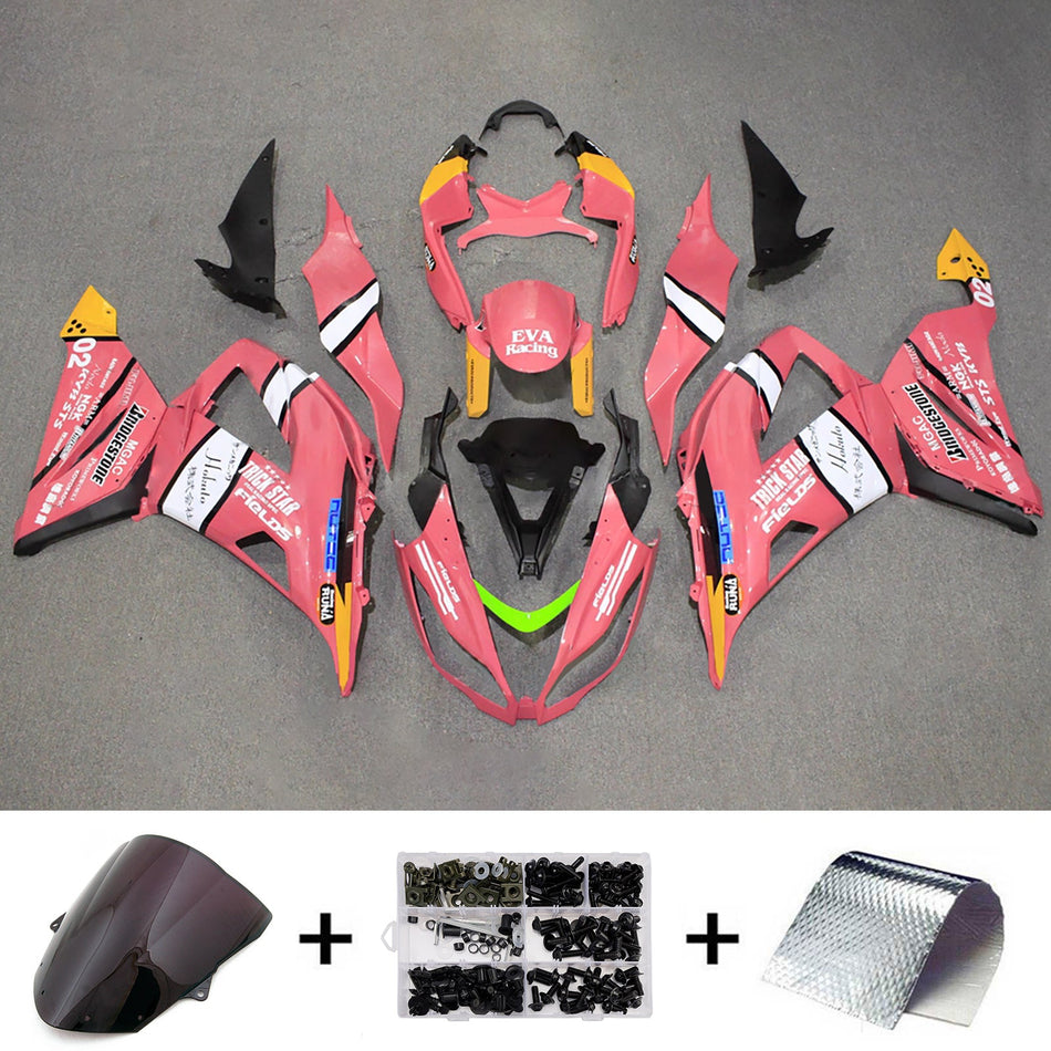 Verkleidungssatz aus ABS-Kunststoff, passend für Kawasaki ZX6R 636 (2013–2018)