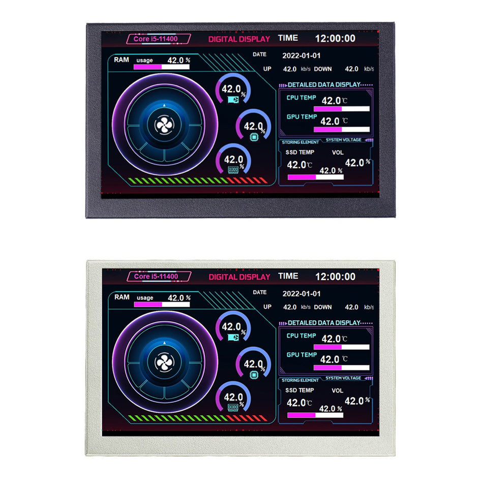 5-Zoll-Geh?use-Sub-Screen IPS HD Smart USB Desktop Sub-Screen Typ-C Computer-PC