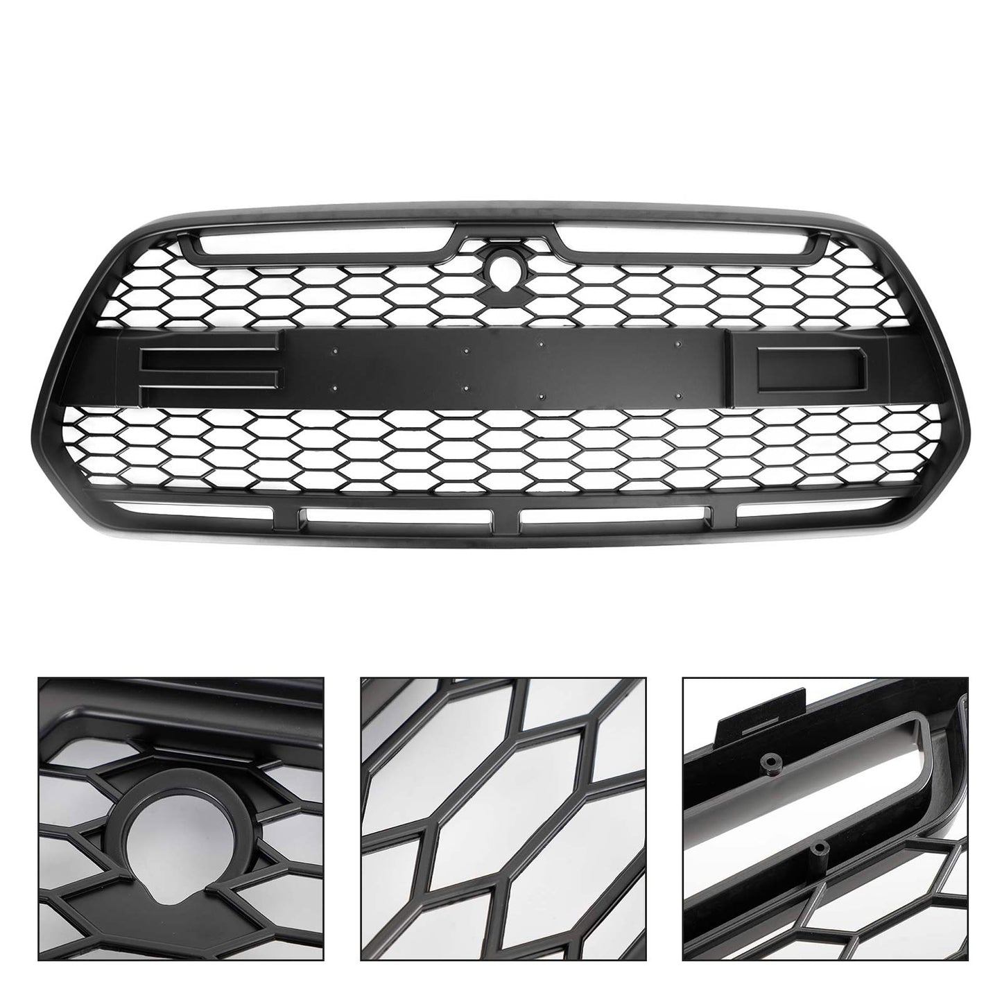 Matt Black Front Bumper Grille Grill Fit Ford Transit MK8 2015-2018 Raptor