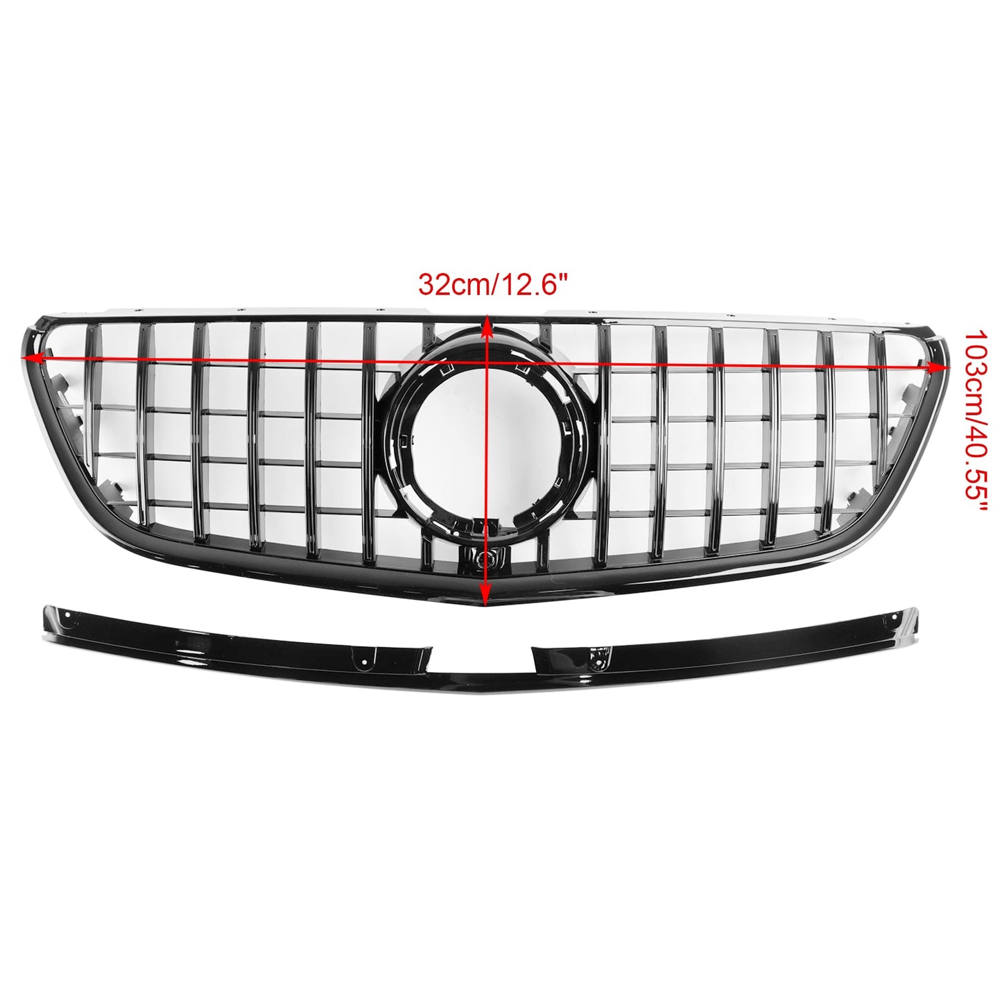 2020-2023 Facelift Mercedes Benz Vito W447 Schwarzer Kühlergrill