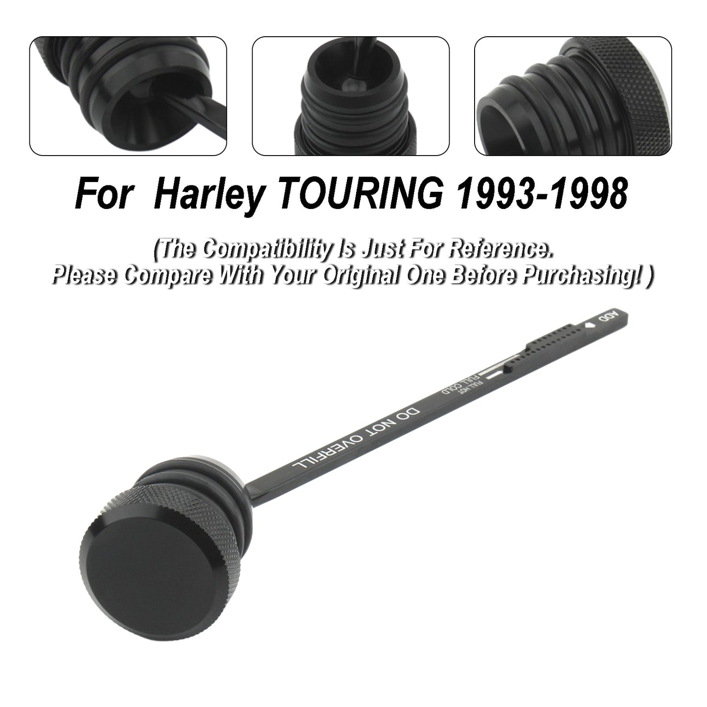 1993-1998 Harley TOURING FLHT FLHS FLTC Ölmessstab Tankdeckel Stecker 0710-0002