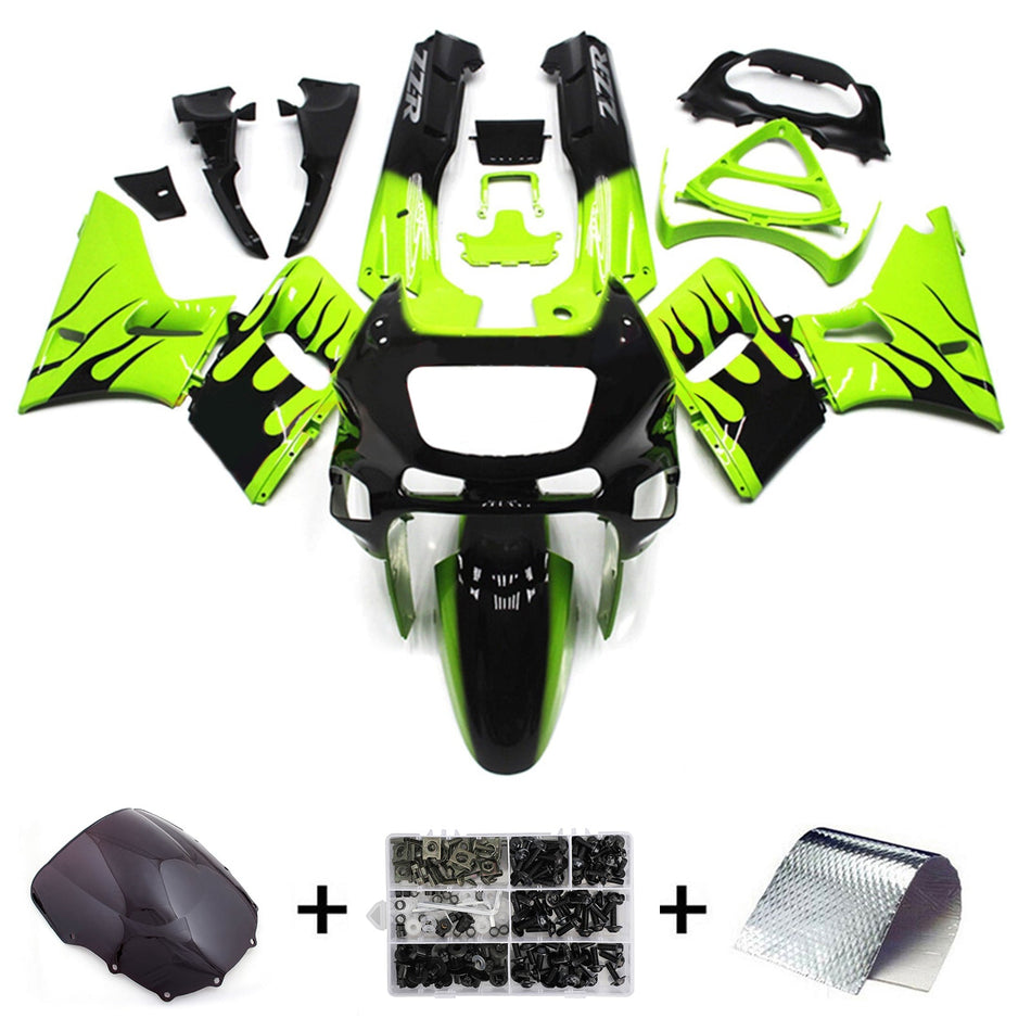 Verkleidungssatz aus ABS-Kunststoff, passend für Kawasaki ZZR400 (1993–2007) und ZZR600 (1998–2003)