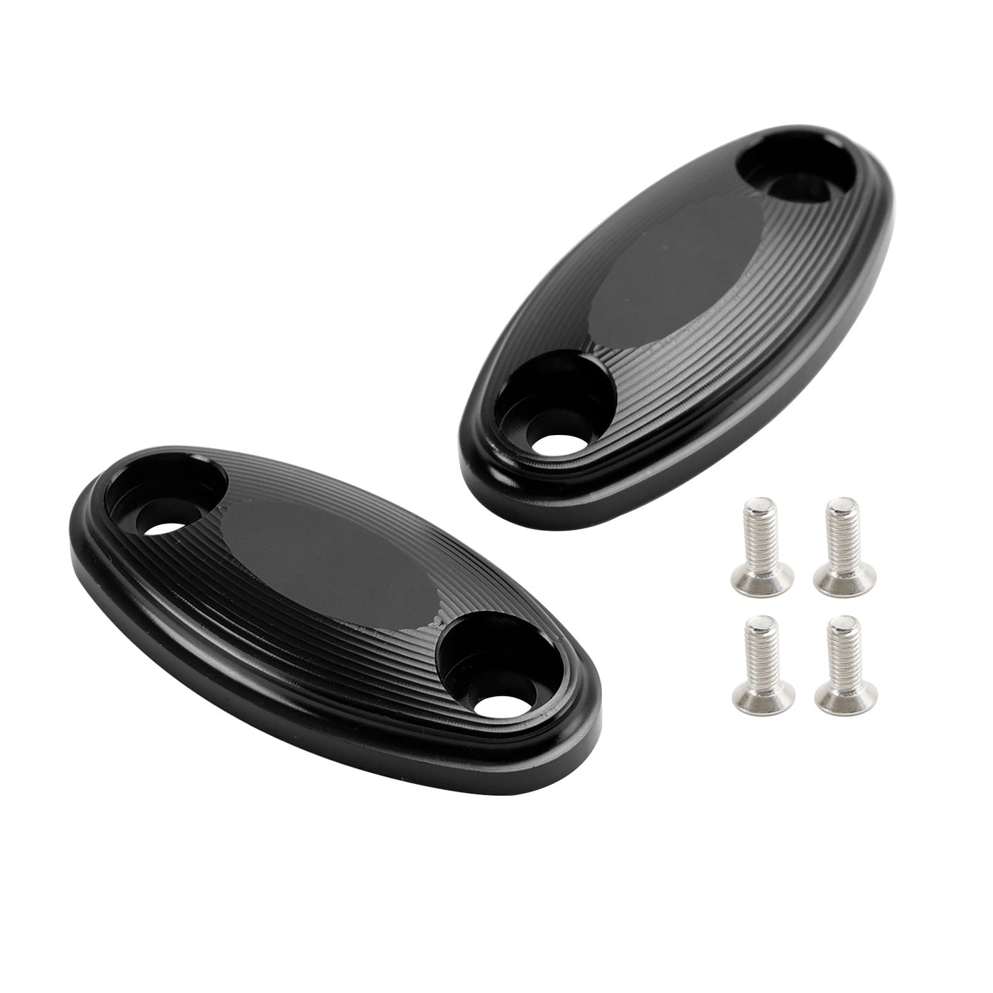 ALUMINIUM SPIEGEL BLOCK OFF PLATTEN LOCHKAPPEN FüR HONDA CBR 650 FR 2014-2019