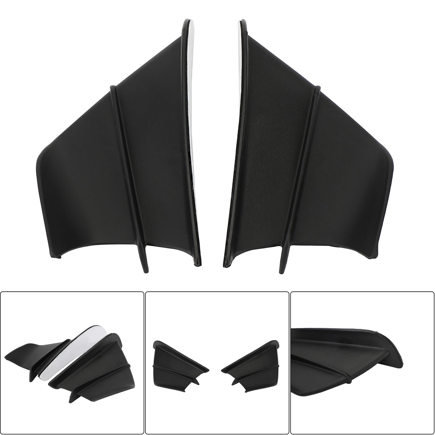 Schwarzes Side Winglet Fin Spoiler Trim Cover Für Honda Cbr650R Cbr500R Cb1000R