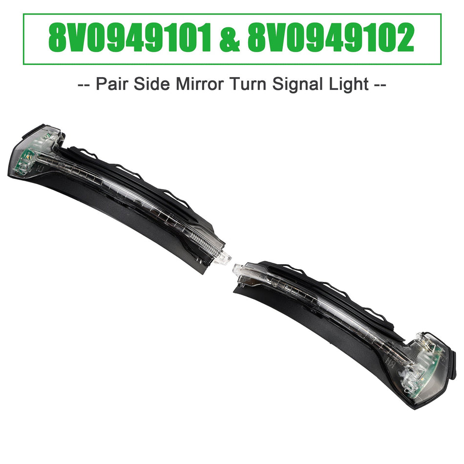 2012-2020 Audi A3 S3 RS3 8V Paar Seitenblinker für Außenspiegel 8V0949101 8V0949102