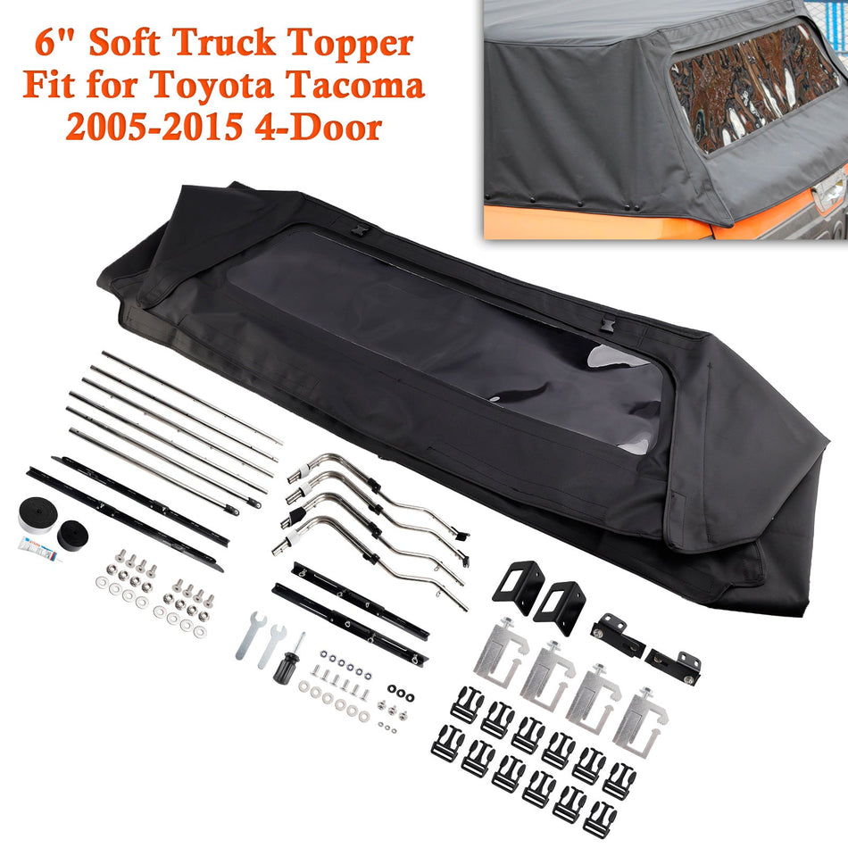 2005–2015 Toyota Tacoma 4-Türer 6"" Soft Truck Topper