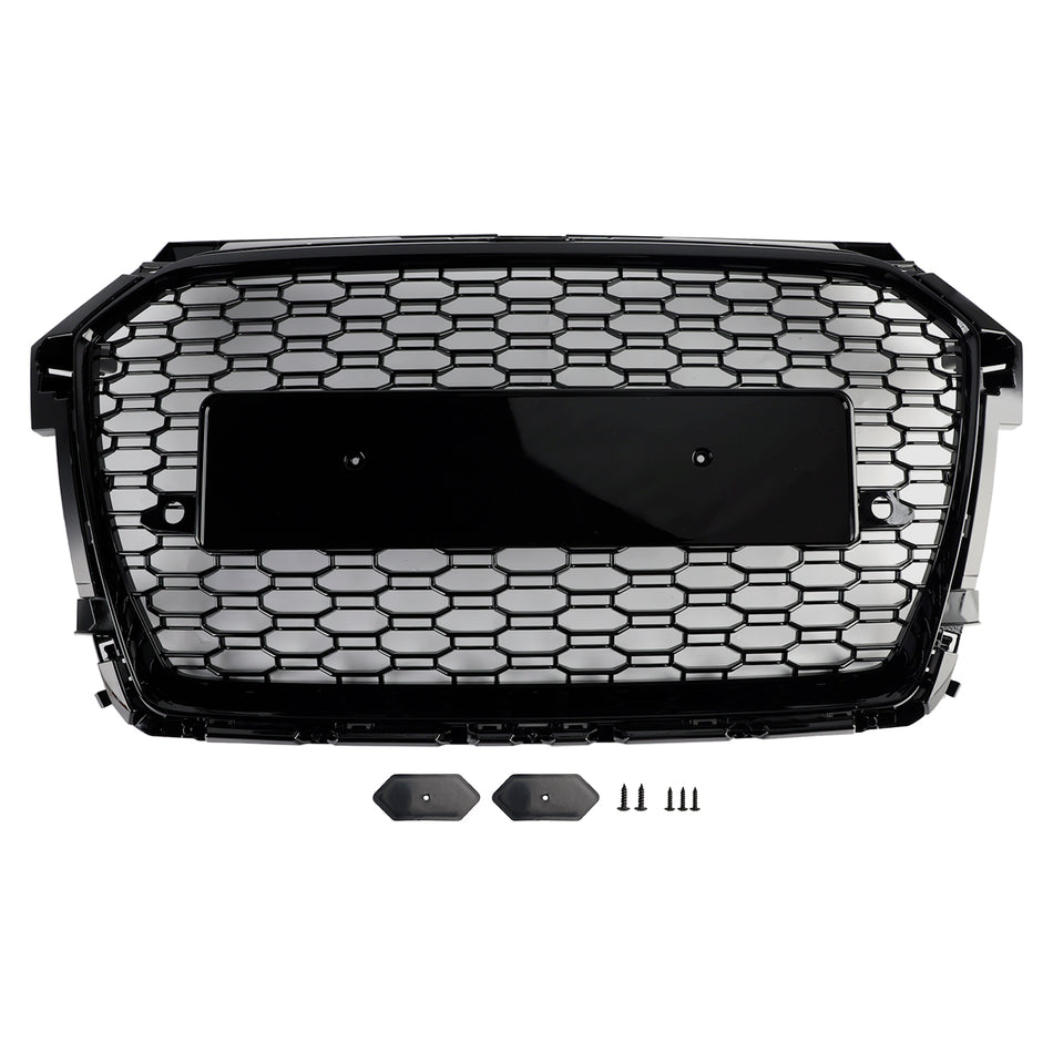 RS Style Honeycomb Bumper Grille Für Audi A1 S1 8X Facelift 2016-2019 Black
