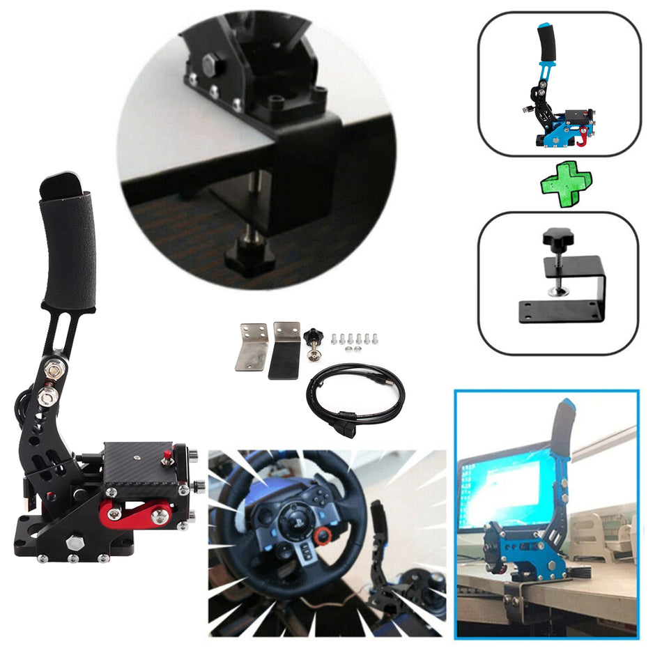 14Bit USB3.0 Handbremse Handbrake für Racing Games Wheel Stand G29 PS4/PS5 Blau