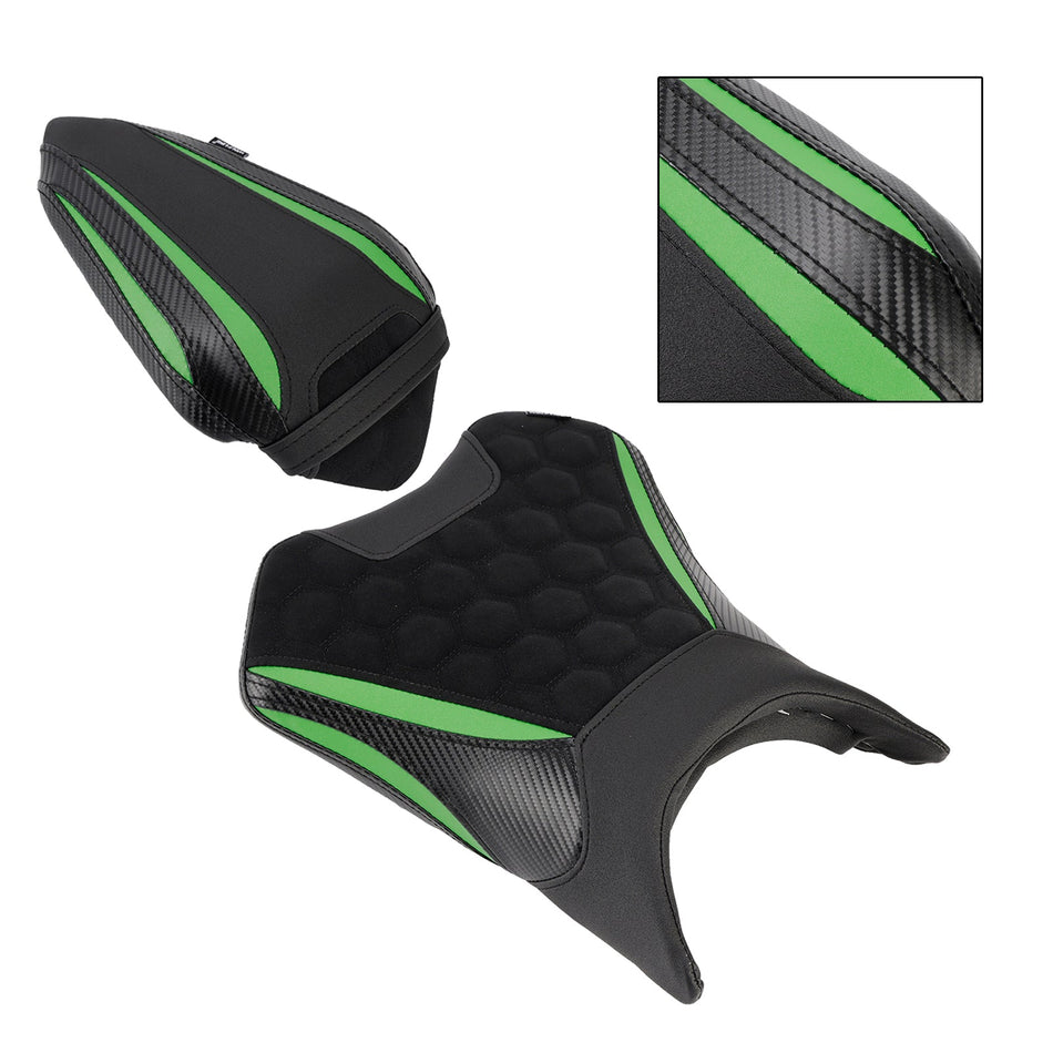 2024-2025 Für Kawasaki Ninja 500 Z500 Raider Soziussitz-Set vorne & hinten, Schwarz 2