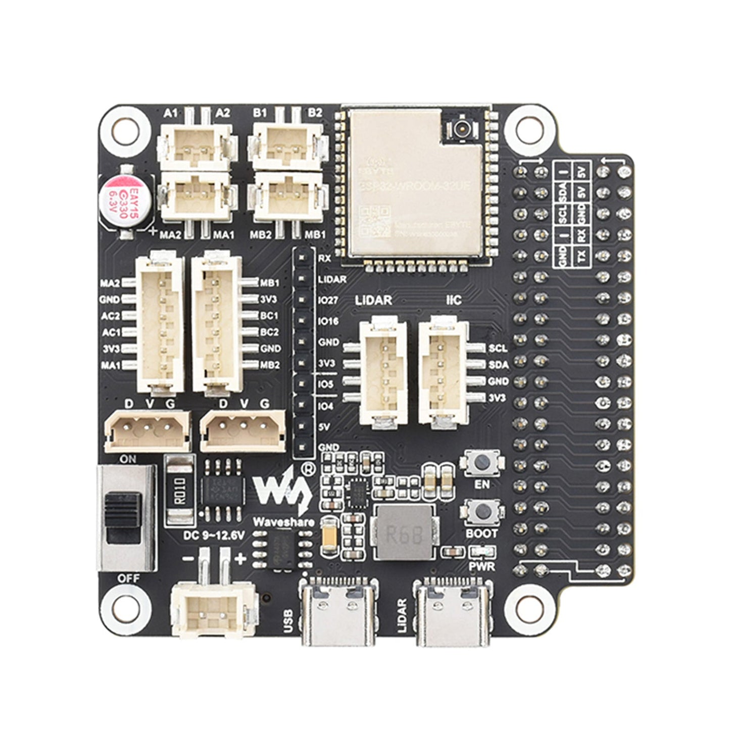 Universelle Roboter-Treiberplatine ESP32-WROOM-32 Multifunktions-Entwicklungsplatine