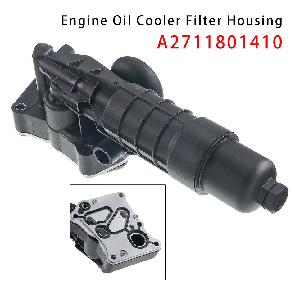 A2711801410 Motorölkühler-Filtergehäuse für Mercedes-Benz SLK250 R172 2012-2015 l4 1.8L Benzin Cabriolet M271